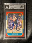 Danny Ainge 1986 Fleer #4 RC Rookie Card Signed Autograph BGS Beckett signed