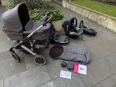 ABC Design Salsa 4 Kombi-Kinderwagen - 3+1  und Zuberhor (guter Zustand)