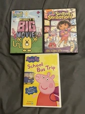 Nickelodeon - Nick Jr  Dvds  Dora Peppa Pig & Wow Wow Wubbzy! Lot Of 3