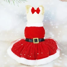 Pet Christmas Costume Fun Cute Father Christmas Dog Cat Christmas Clothing