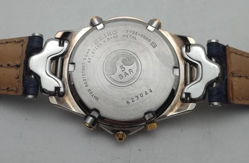 Seiko Herrenuhr,7T32-6G90,Alarm,Chronograph,Datumsanzeige,die Uhr läuft, - 画像10/10