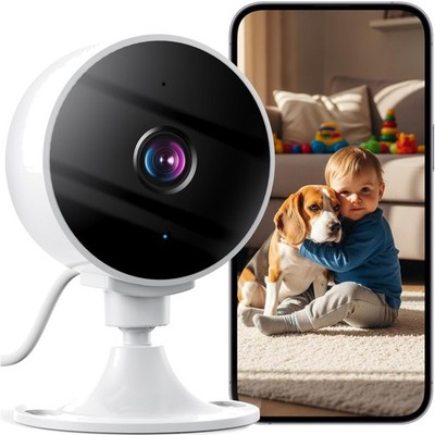 Modernste 2K Innen Überwachungskamera: Kompatibel mit Alexa und Google Assistant