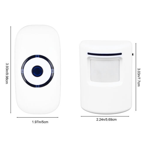 Motion Sensor Doorbell 36 Ringtones Adjustable Volume Wireless Body Sensor D AGS - Afbeelding 1 van 12