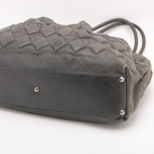 Chanel Coco Mark Leather Tote bag Gray Silver Metal Fittings 12XXXXXX - Picture 3 of 13