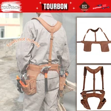 Canvas Framer Tool Rig Belt Bag Carpenter Harness Pack Drills Pouch in Small