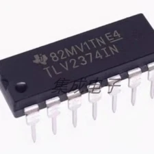 5PCS TLV2374IN IC OPAMP GP R-R 3MHZ QUAD 14DIP TLV2374 2374 TLV2374I #96-9