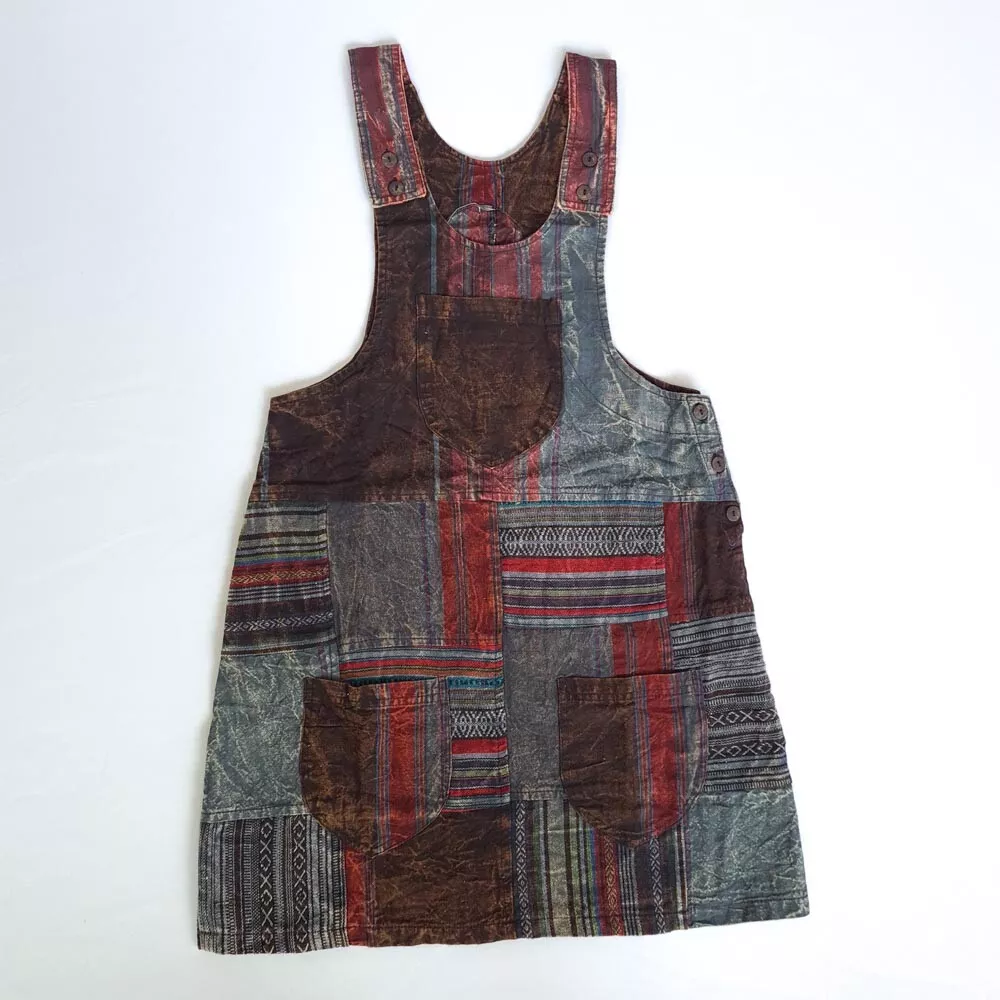 Sleeveless coverall pinafore sun dress sales
