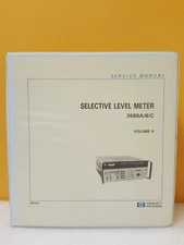 HP / Agilent 03586-90002 3686 A/B/C Selective Meter Service Manual Volume 2