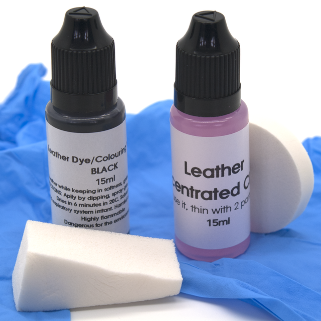 Black Leather Dye Paint Steering Wheel Damaged Seats Classic Cars Repair Kit for sale online eBay