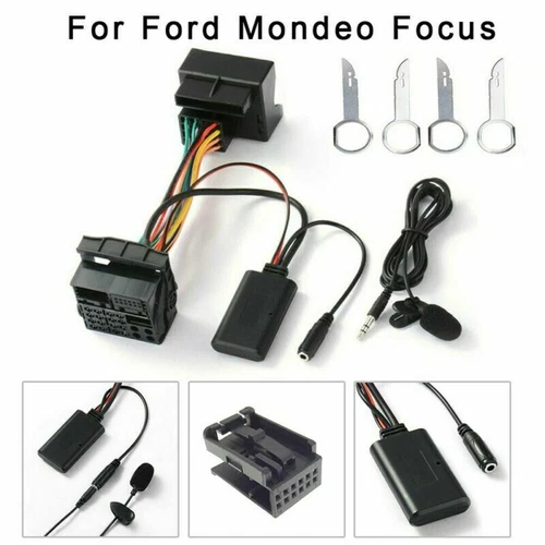 Bluetooth Aux-In Audio Kabelbaum Adapter Für Ford 5000 6000 CD Sony C214 Radio - Zdjęcie 4 z 11