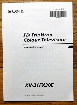 Sony Bedienungsanleitung TV FD Trinitron colour KV 21FX30E + Schaltplan