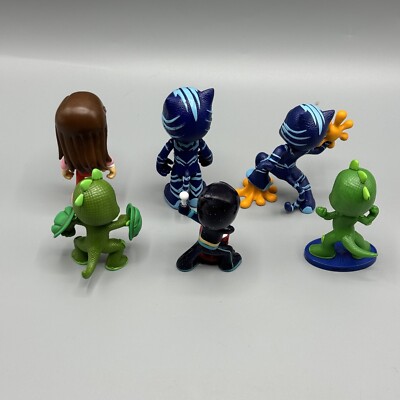 Pj Masks Figure Lot Of 6 Catboy Owlet Gecko Amaya Night Ninja | eBay