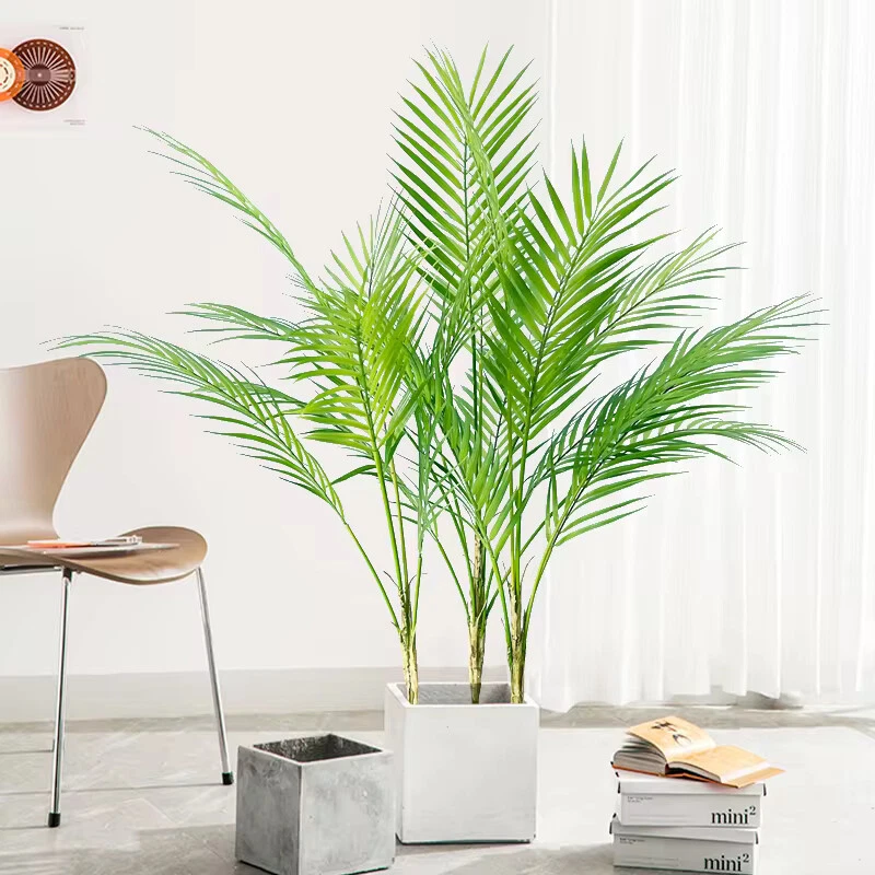 Kunstpalme Groß 98cm Palme Zimmerpflanze Kunstpflanze Zierbaum Fake Pflanze - Bild 2 von 4
