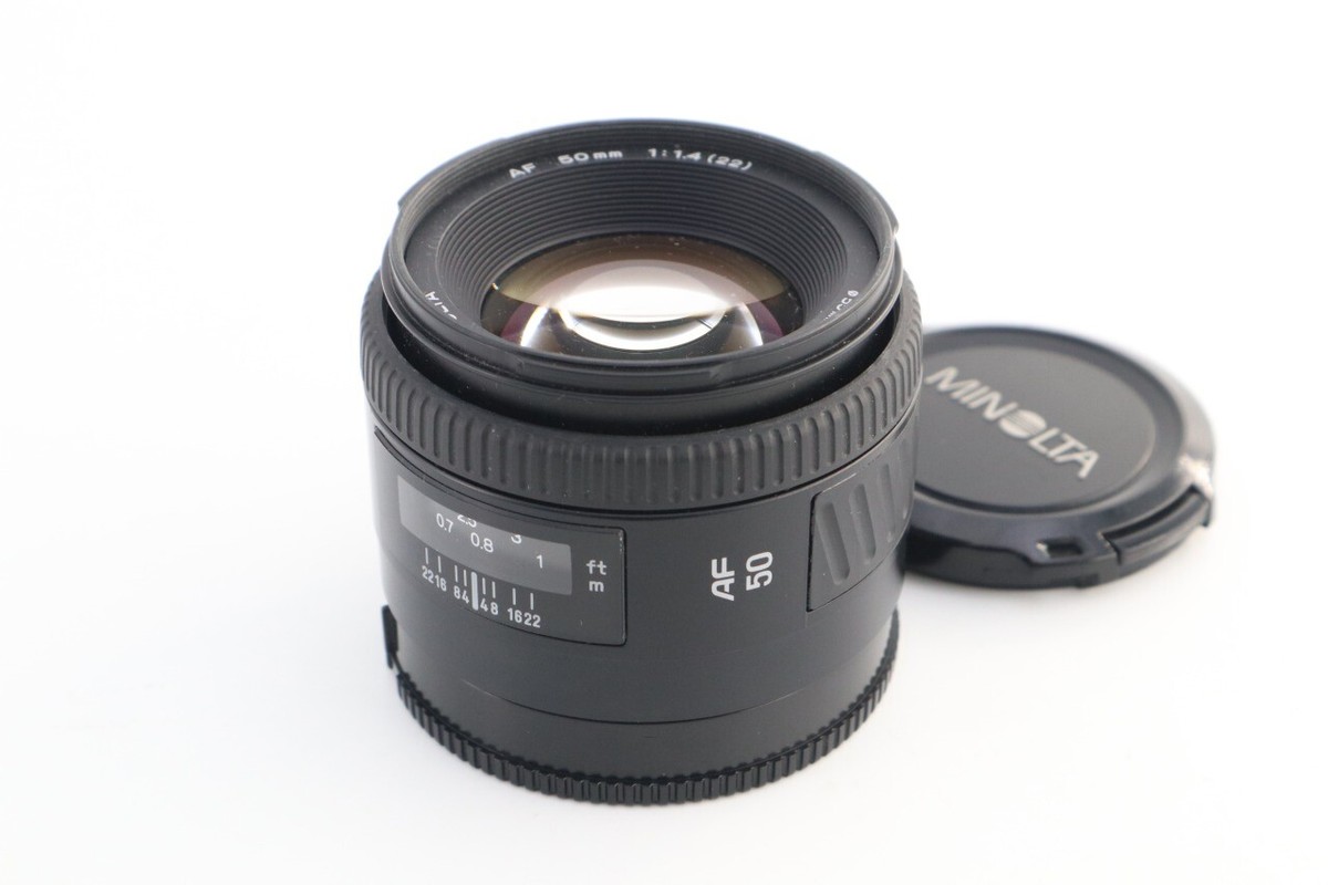 ★美品★MINOLTA ミノルタ New AF 50mm F1.4(22) MINOLTA AF 50mm F/1.4 22 Standard Lens from Japan (f03478