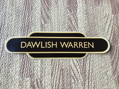 EISENBAHN / ZUG TOTEM BAHNHOF SCHILD - DAWLISH WARREN