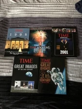 (5) TIME Hard Cover books (See List) 1998 Plus Year in Reviews Excel. condition