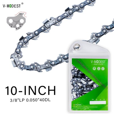 10'' Pole Saw Chain Blade 3/8''LP .050''40DL Fits Greenworks/Ryobi/Sun Joe SWJ803E