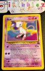 Mew 8 LP Non Holo Rainbow Tie Dye Art Vintage Wizards Black Star Pokemon Promo!