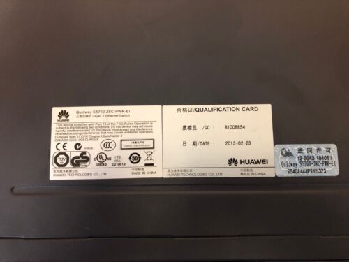 Huawei Quidway S5700-28C-PWR-EI Switch con soportes Conmutador Huawei PoE+ de 24 puertos - Imagen 4 de 8