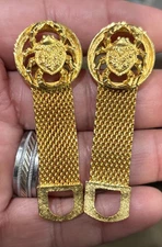 Vintage 1970's Men's SWANK Horoscope Gold Tone CANCER-CRAB Cufflinks