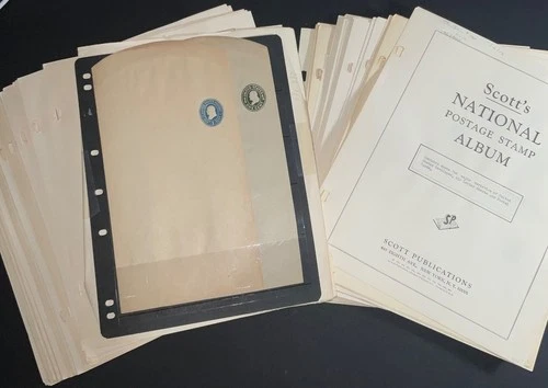 US Cut Square Stamp Collection w/Over 100 Neatly Mounted ENTIRE'S!