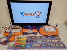 VTech Vsmile Learning Console 1 Controller 28 Games Keyboard Art Studio -WORKS!