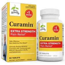 Terry Naturally Curamin Extra Strength Pain Relief 60 Tablets  5/2028
