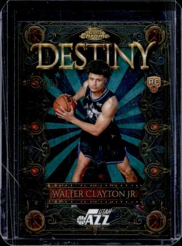 2025 Topps Chrome Walter Clayton Jr. Refractors Aqua (RAW)
