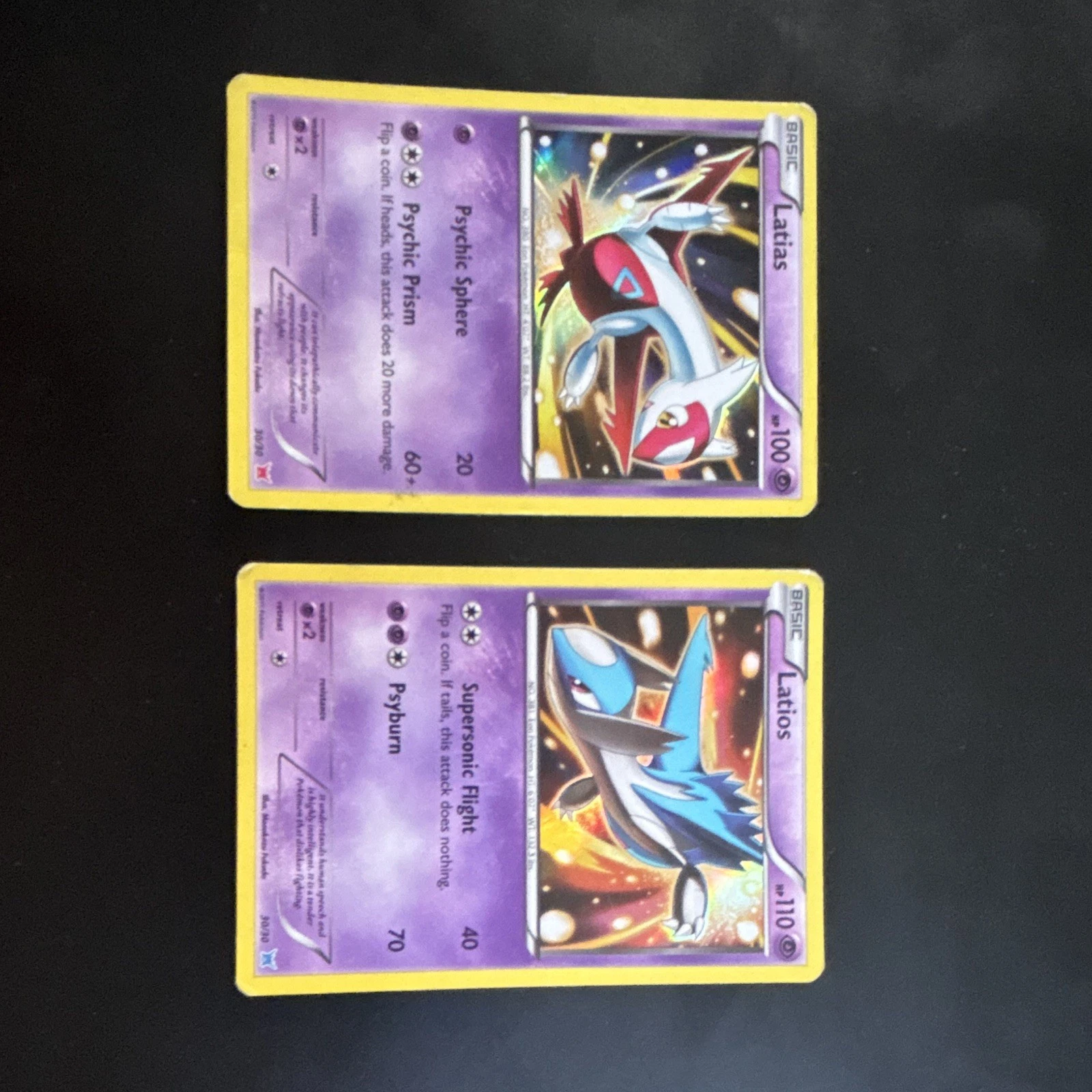 Pokemon TCG EX Delta Species Latias 7/113 & Latios 8/113 Reverse Holo (2)