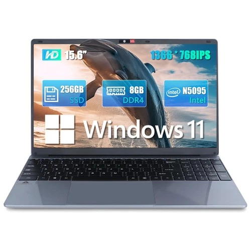 New 15.6" Windows 11 Laptop, Intel Celeron N5095 8GB RAM 512GB SSD, Business