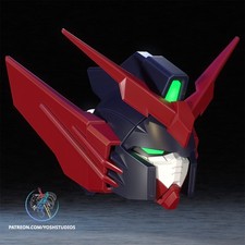 Gundam Wing Epion Inspired Cosplay Display Helmet Wearable Unpainted Kit