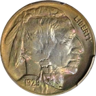 1929-P Buffalo Nickel PCGS AU58+ CRAZY COLOR Superb Eye Appeal