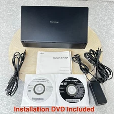 Fujitsu ScanSnap iX500 Color Image Document Scanner AC Adapter Install Software