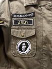 Velvet By Graham & Spencer Ladies Army Jacket W/Patches Size XS Rock And Roll — photo 3