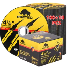 110x 4-1/2"x0.040"x7/8" Durable Cut Off Wheels–Metal&Stainless Steel for Grinder