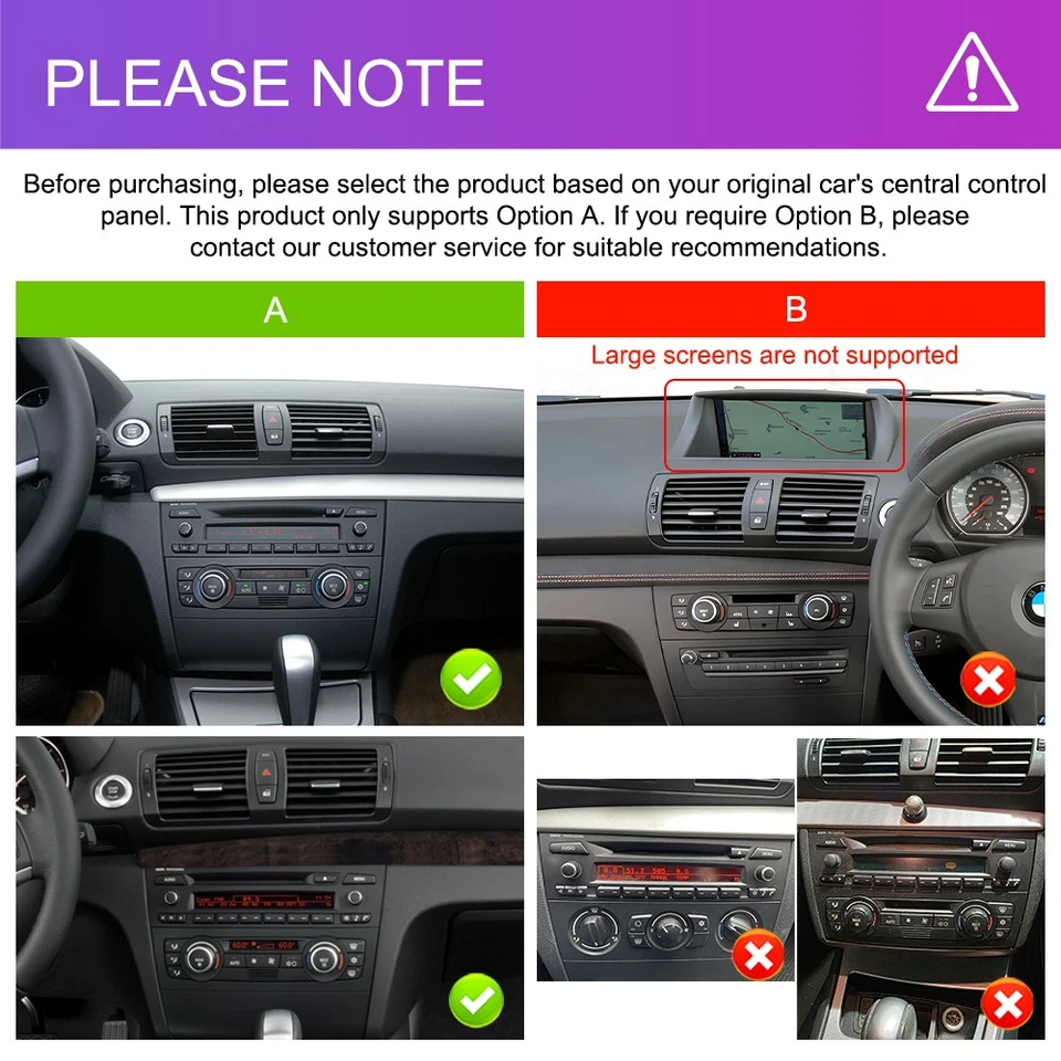 Radio GPS + Cámara Estéreo Coche Para BMW Serie 1 128 i 135 i 9" Android 15 Foto 3 de 4