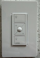 Lutron Pico Kit PJ2-3BRL White Wireless Dimmer Switch, w/Bracket And Wallplate