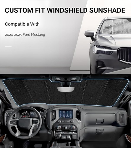 Parabrisas para Ford Mustang 2024-2025 2024-2025, plateado (AstraGuard) - Imagen 2 de 6