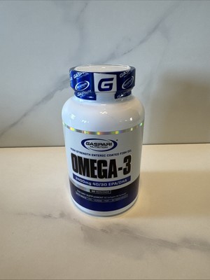 GASPARI OMEGA-3 Dietary Supplement 60 Softgels Enteric Coated Fish Oil Exp 12/27