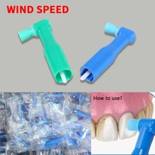 100/500Pcs Dental Disposable Prophy Angle Prophy Angles Firm Soft Cup Green/Blue