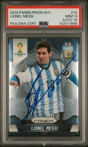 World Cup Lionel Messi 2014 Panini Prizm World Cup Lionel Messi #12 Auto
