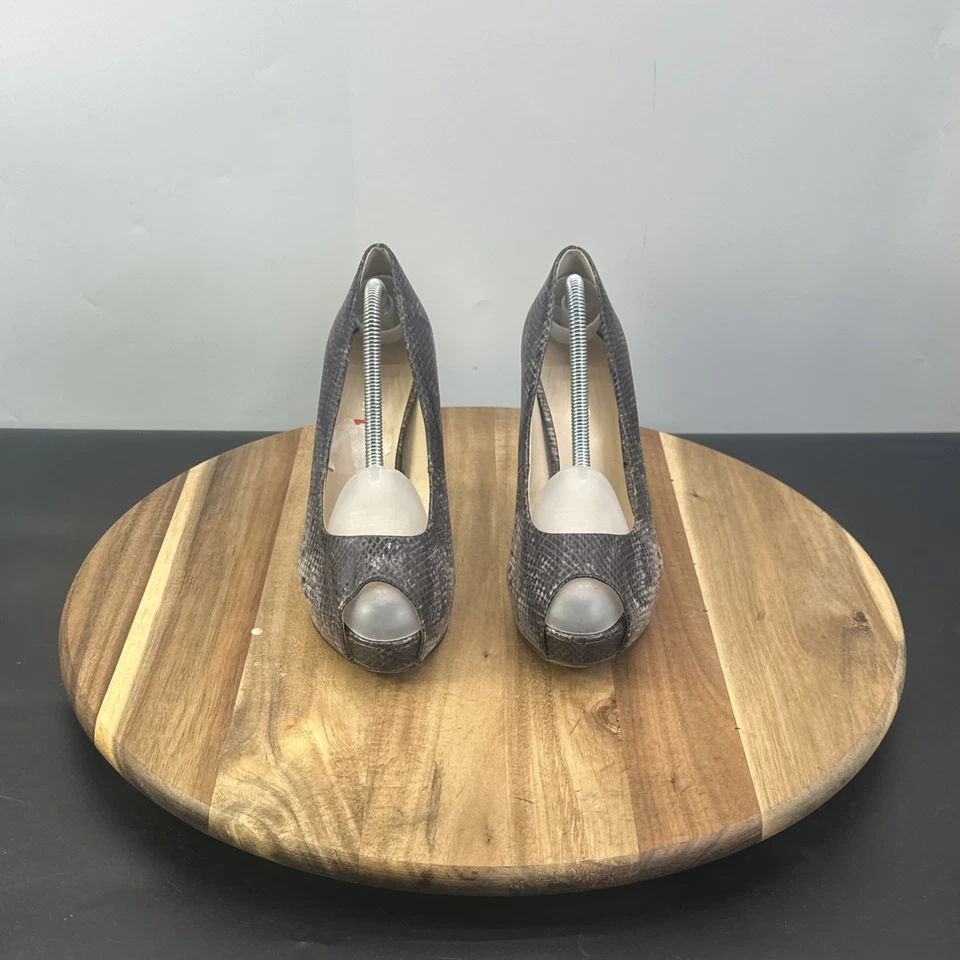 Nine West Women Peep Toe Court Stiletto Shoes UK Size 6 Faux Leather Slip On - Image 3 of 4