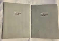 2 Vintage IBM Customer Centre Note Pads Lined Paper Book Journal Grey 1984 Logo