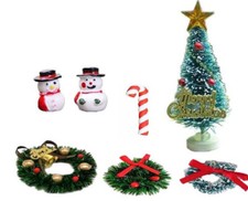 1Set 1:12 Scale Dollhouse Miniature Christmas Kit Festival Snowman Gift Decorate