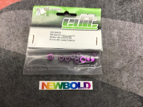 RC Nyloc M5 lila Radmuttern, 10 Stck., Neu