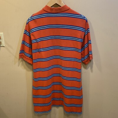 Polo by Ralph Lauren ラルフローレン Polo Ralph Lauren Mens Large Polo Shirt S/S Striped Red Blue