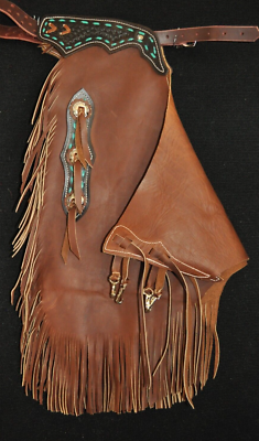 Chaps en cuir lavé à l'acide sur mesure / Chaps de rodéo