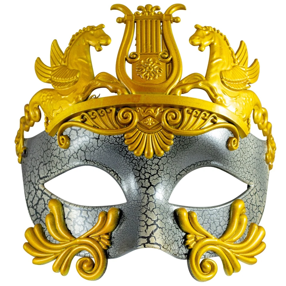 ROMAN Gladiator MENS MASQUERADE Mask | FILIGREE Venetian | Fancy Dress PROM BALL - Image 2 of 4