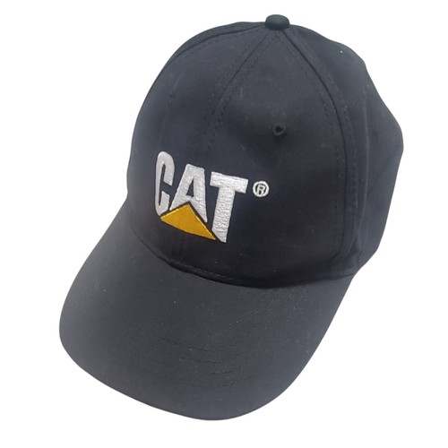 CAT Caterpillar Heavy Machinery Embroidered Baseball Cap Hat Black - Picture 3 of 5