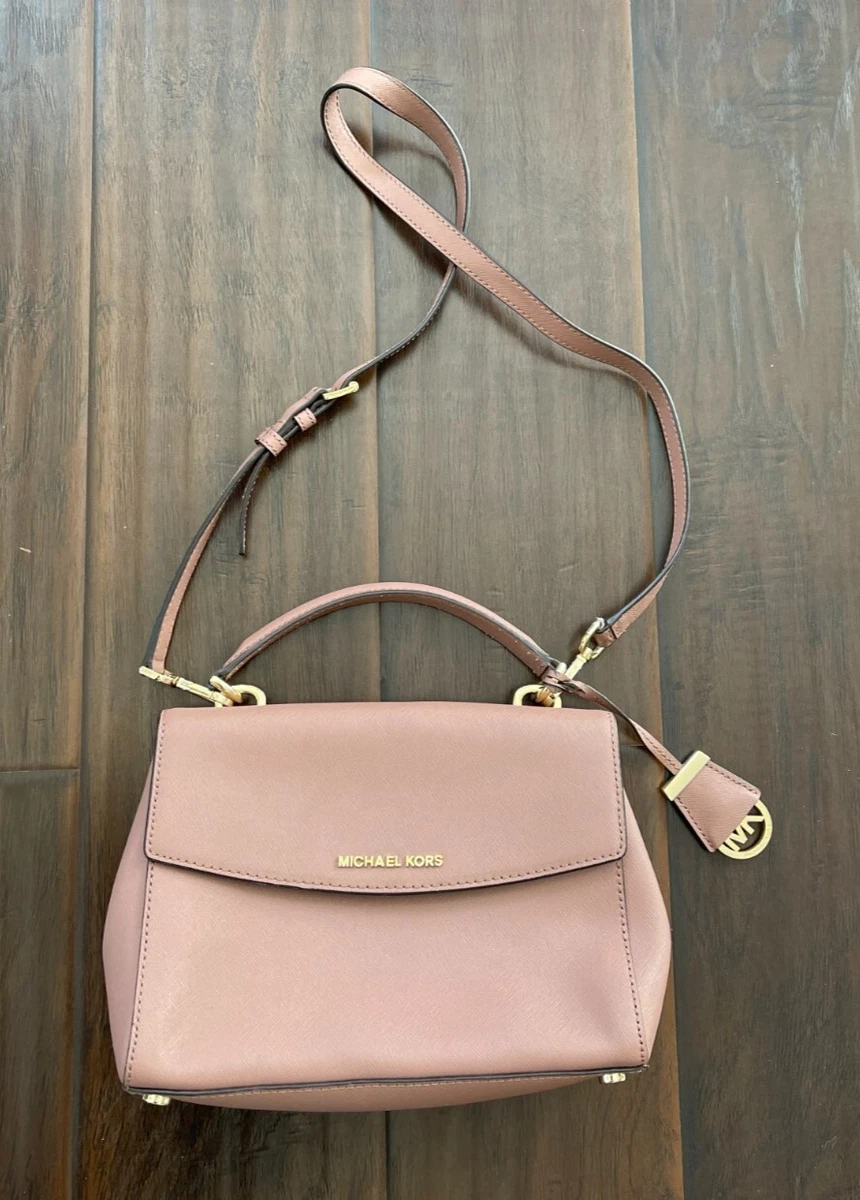 Michael Kors Pink Saffiano Leather Small Crossbody Top Handle Bag (NWOT)